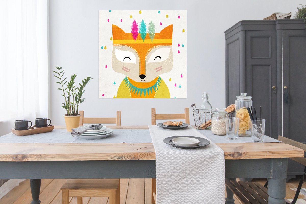 Dieren - Kleuren - Vos - Portret