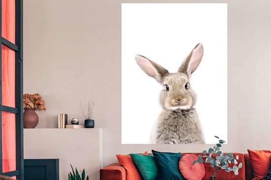 Poster Lapin - Animaux - Nature - Marron - 120x180 cm XXL