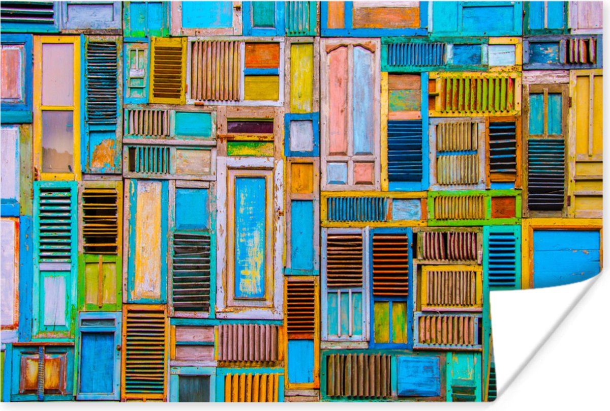 Deuren - Blauw - Abstract - Architectuur - Neon