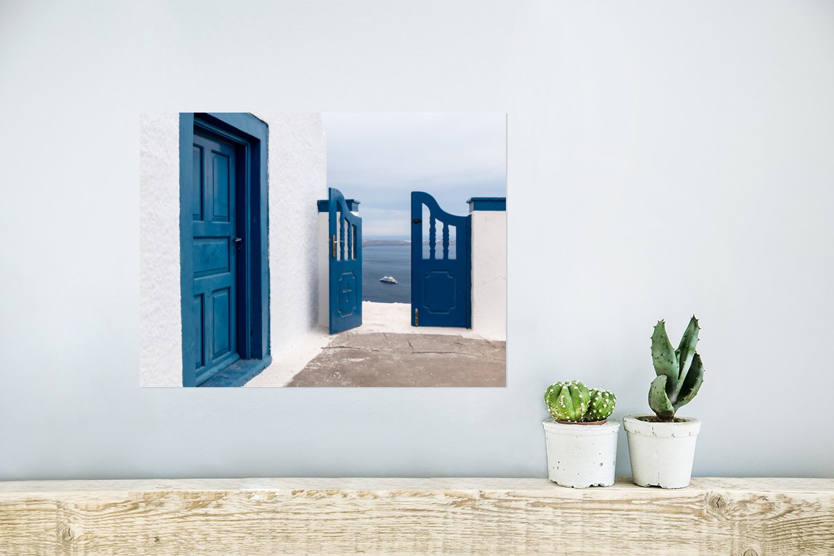 Deur - Blauw - Wit - Architectuur