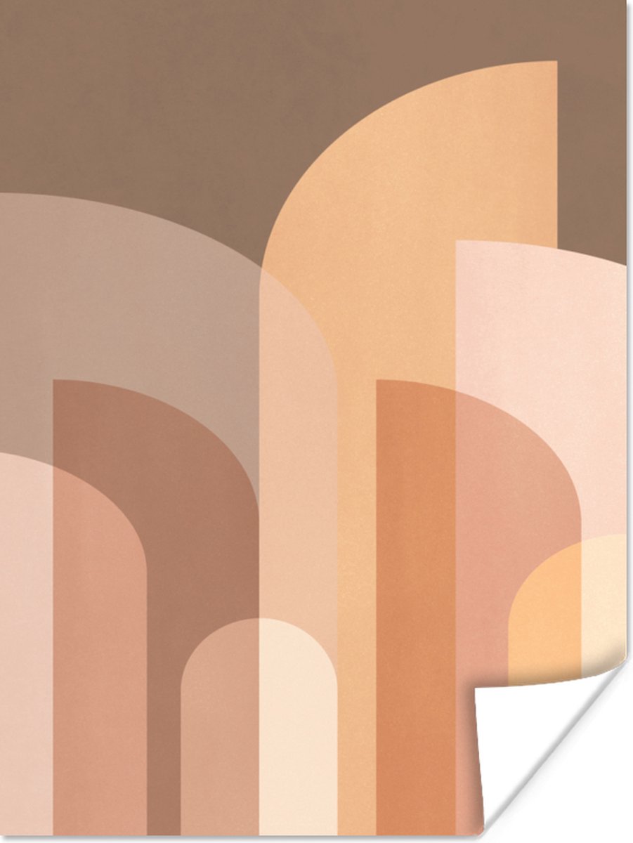Poster Abstract - Pastel - Kunst - 60x80 cm