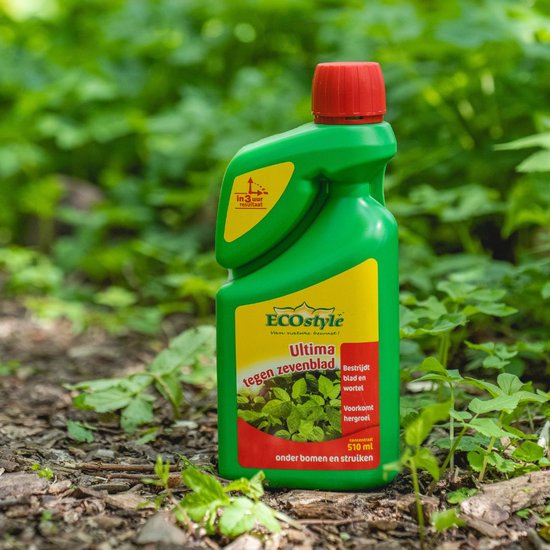 ECOstyle Ultima Zevenblad Concentraat Onkruidverdelger - Voor Lastig te Bestrijden Onkruid - Bestrijdt Blad & Wortel - Voorkomt Hergroei - Werkt Binnen 3 uur - 510 ML van Merkloos	 — afbeelding 2