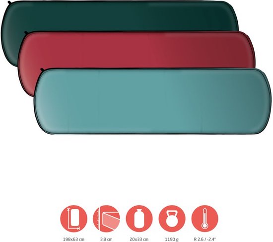 Grand Canyon Hattan 3.8 L Opblaasbaar Matras Groen 198 x 63 x 3.8 cm van Grand Canyon — afbeelding 4