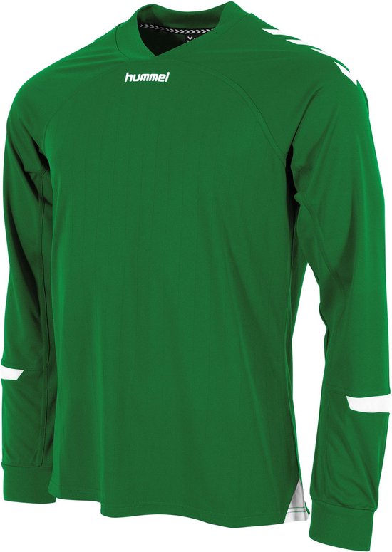 Hummel Fyn Voetbalshirt Lange Mouw Heren - Groen / Wit | Maat: XL