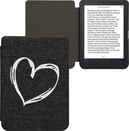 kwmobile Cover geschikt voor Kobo Clara 2E - Vilten ereader hoes - Beschermende e-Reader Case - in grijs van Merkloos — afbeelding 3