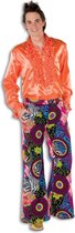 Broek Flairpijp Cirkel Noppen Zwart voor heer
