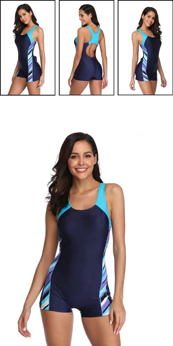 BEACHKINI-zwempak Dames Badpak Uit één Stuk Open Rug Badpak Concurrerende Badmode