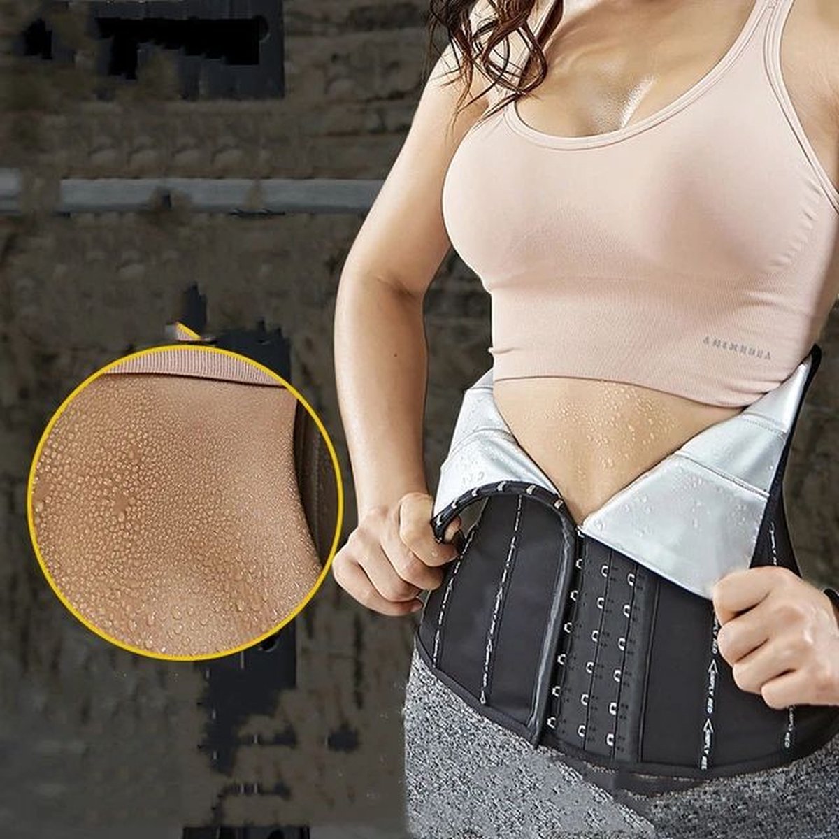 Goedkoopste Waist Trainer - Snel afvallen - Buik Korset - Body Shaper Trimmer Corset Band - Shapewear- zwart maat L