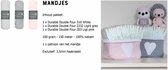 Haakpakket Dendennis - Mandjes roze en grijs