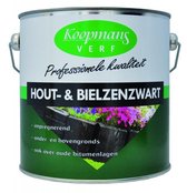 Koopmans Hout & Bielzen - Zwart - 2,5 liter