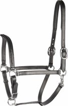 Harrys Horse Halster Leder - Crystal V Zwart Cob