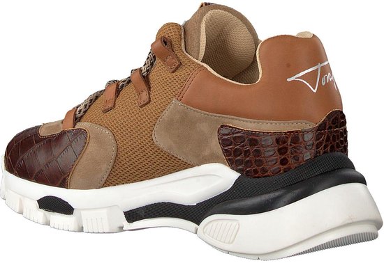 LEREN HOGE TORAL SNEAKERS LICHTBRUIN