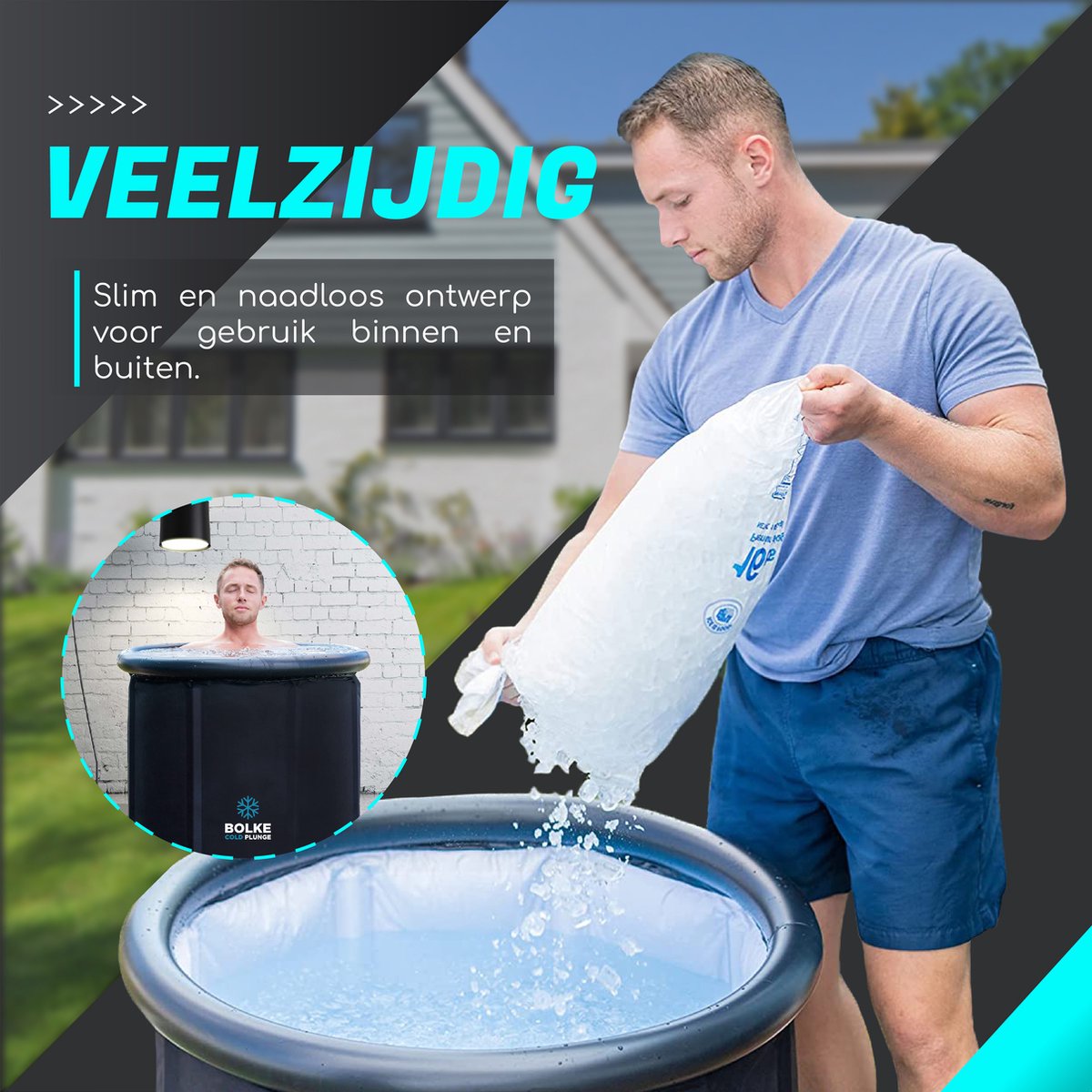 CDPTD Opblaasbare hot tub-hoes, 145 cm/165 cm opblaasbaar deksel voor