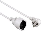 Hama ''Profi'' Extension Cable with Earth Contact, 2 m, white 2m Wit electriciteitssnoer