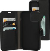 Mobiparts hoesje geschikt voor Apple iPhone 13 Pro Max - Wallet/Boekhoesje - Eco Leer - Magneet Sluiting - Opberg vakken - Zwart