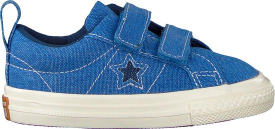 Converse Meisjes Sneakers One Star 2v Ox - Blauw - Maat 22 Converse Meisjes Sneakers One Star 2v Ox - Blauw - Maat 22