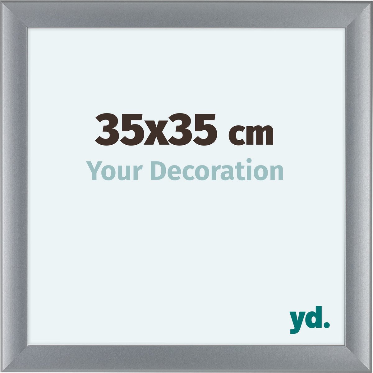 yd. Your Decoration - Fotolijst 35x35 cm - MDF - Zilver Mat - Como