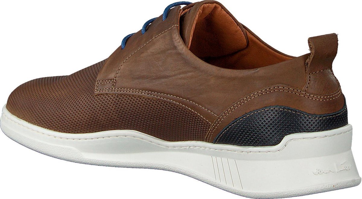 Van Lier Heren Sneakers - Bruin - Maat 42 | bol.com