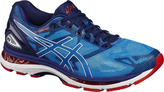 Asics Gel Nimbus 19 T700N-4301, heren, blauw, Loopschoenen maat: 40 EU |  bol.com