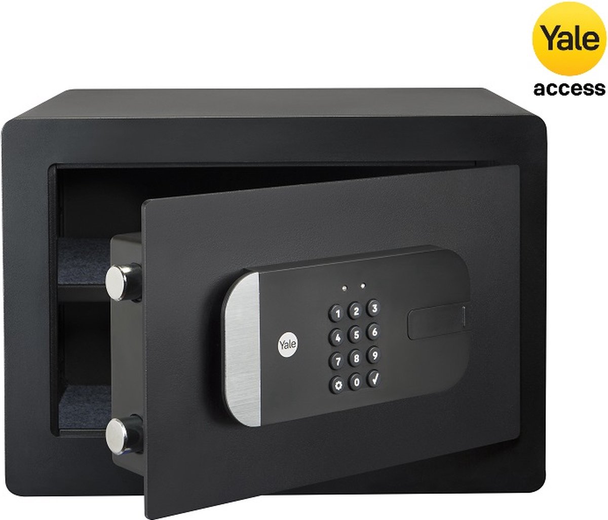 Yale Kluis - Smart Safe - Cijferslot - Kluis met Alarm - Slimme Kluis - 250 x 350 x 300 mm - Zwart