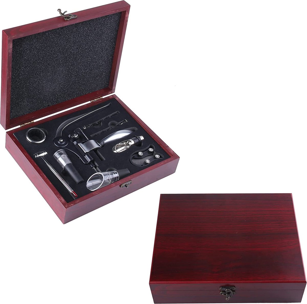 Cooko Wijnopener, Handmatige Opener set met beluchter, Zink Legering