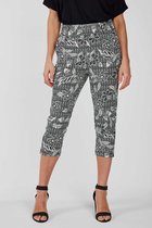 DIDI Dames Travel capri Ciclo print black and white with structured Flower  print maat 38 | bol.com