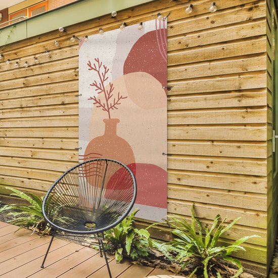 Tuinposter 40x30 cm - Tuindecoratie Meeuw - Stenen - Zee - Poster voor in de tuin