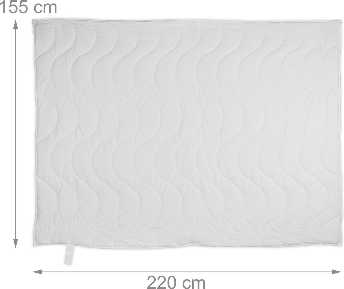 4 seizoenen dekbed - Oeko-Tex Standard 100 - polyester - zacht winter- en zomerdekbed - 155 x 220 cm - wit thumbnail 6