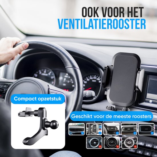 Auto Air Vent Telefoonhouder voor Ford Fiesta 2009-2019,Verbeterde Clip