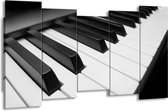 Peinture | Peinture sur toile Musique, Piano | Noir, gris, blanc | 150x80cm 5Liège | Tirage photo sur toile
