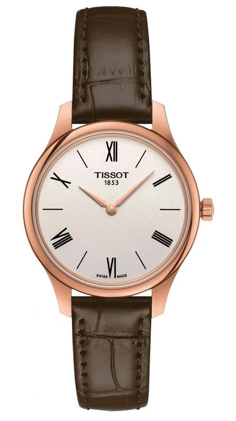 Tissot 5.5 Lady T0632093603800 Horloge - Leer - Bruin - Ø 31 mm