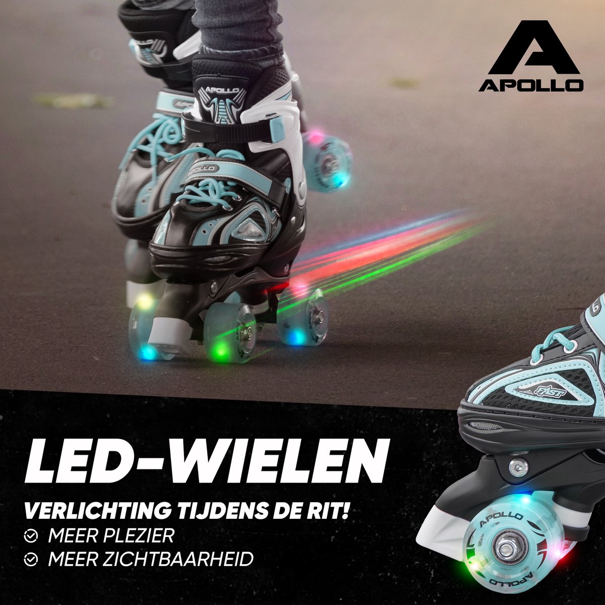 Apollo Super Blades X Pro, S, M, L, Roues LED illuminées Rollers pour  Enfants idéals pour débutants, Patins à roulettes Confortables Patins  Inline