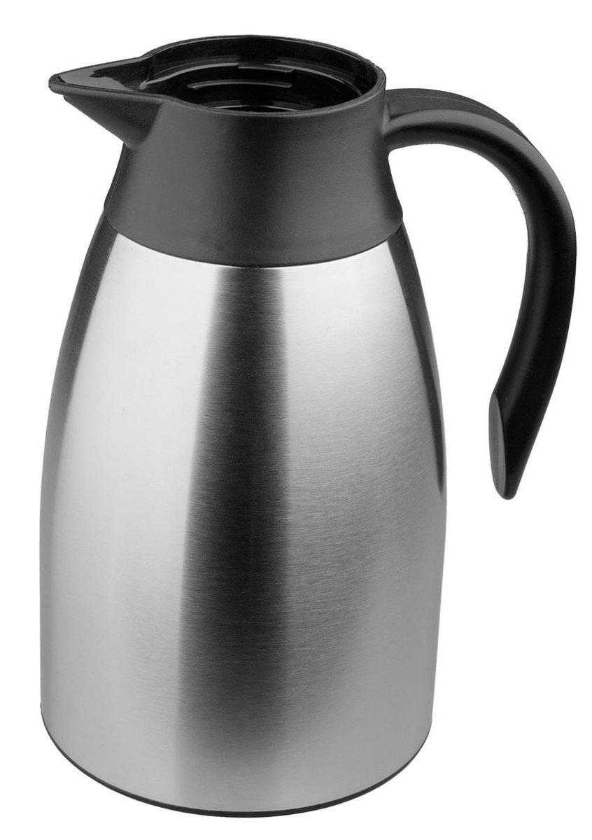 Isosteel Rvs Thermoskan 1,5 Liter Zilverzwart Isosteel Rvs Thermoskan 1,5 Liter Zilverzwart