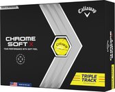 Callaway Chrome Soft-X Triple Track Golfballen - Geel - 12 Stuks