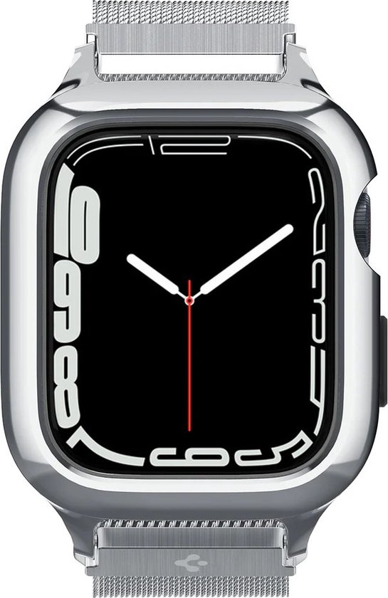 Coque Apple Watch 4/5/6/7/8/SE - 44/45mm - Coque Métal Fit Pro - Argent -  Spigen | bol