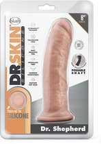 Blush Dildo Love Toy Dr. Skin Silicone Dr. Shepherd 8 Inch Dildo With Suction Cup Vanilla beige