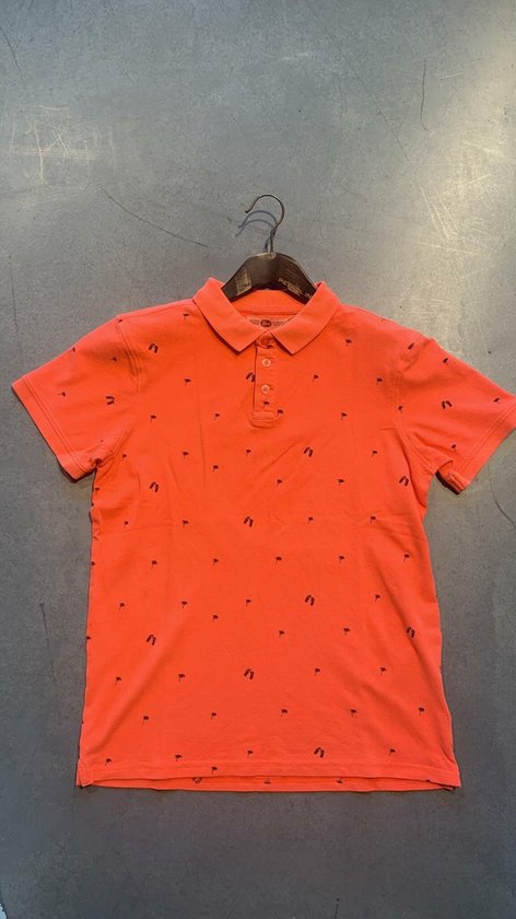 Petrol Industries - Heren All-over print polo - Rood - Maat M