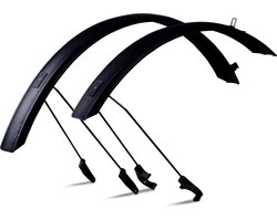 Acid Spatborden MTB 60 - Voor Cube 27.5/29 inch Mountainbikes - Kunststof - Voorwiel & Achterwiel - Zwart