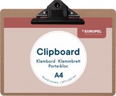 Europel Klembord - Clipboard - Hout - A4 liggend - 29,7 x 21 cm - 1 stuk