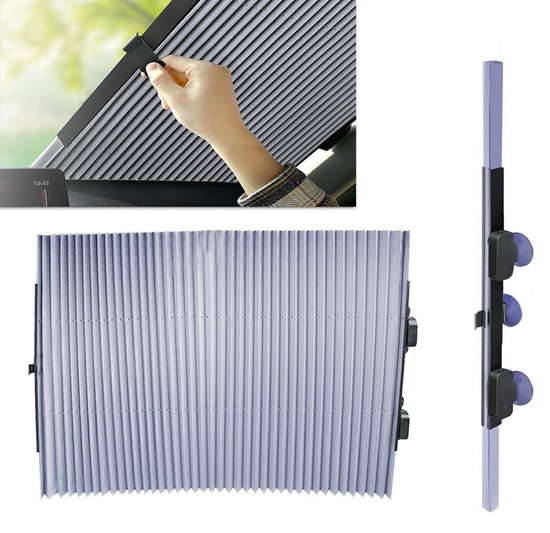 Zonnescherm Auto - Zonwering - Voorruit - UV Protectie - Oprolbaar - Rolgordijn - Budgetline
