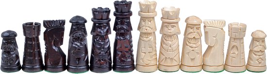Thumbnail van een extra afbeelding van het spel Muminek schaakset - Opklapbaar Decoratieve Schaakbord met Schaakstukken - Koning 100mm - Schaakbord 500x250