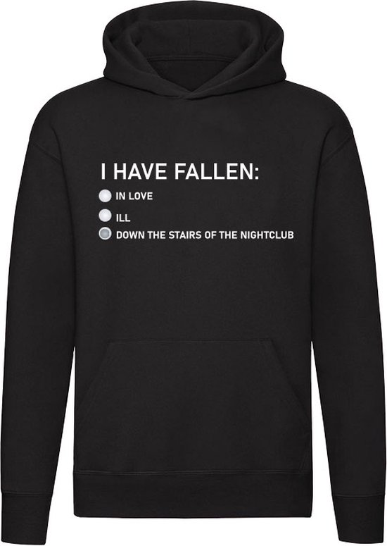 I have fallen Hoodie | love | liefde | vrijgezel | uitgaan | nachtclub | club | grappig | Unisex | Trui | Sweater | Capuchon