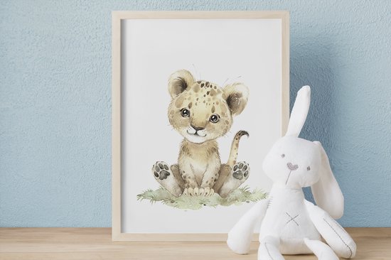 No Filter - Affiches Bébé Animaux - 4 pièces - 30x40 cm (A3) - Animaux de Safari - Affiches Chambre de bébé/ chambre d'enfant
