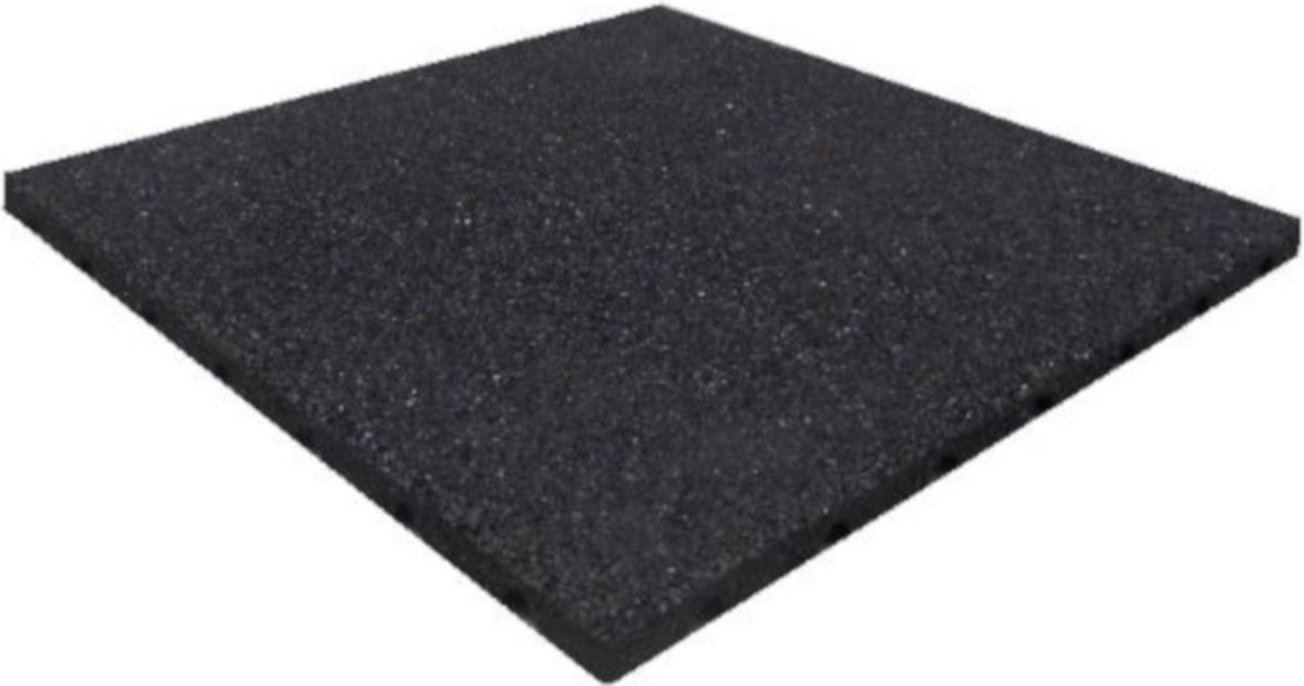 Terrastegel Rubber 50 x 50 (25 mm) zwart