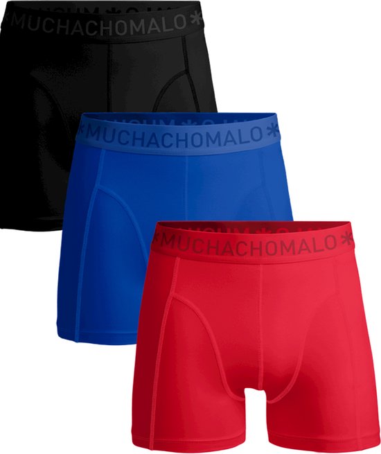 Muchachomalo Heren Boxershorts 3 Pack - Normale Lengte - XXL - 95% Katoen - Mannen Onderbroek met Zachte Elastische Tailleband