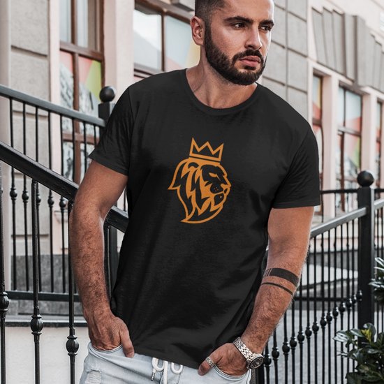 Zwart Koningsdag T-shirt - MAAT XS - Heren Pasvorm - De Leeuw Oranje bol.com