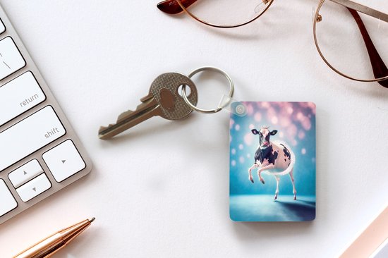 Porte-clés - Vache - Kroon - Ballet - Blauw - Rose - Enfants - Cadeaux à distribuer - Plastique