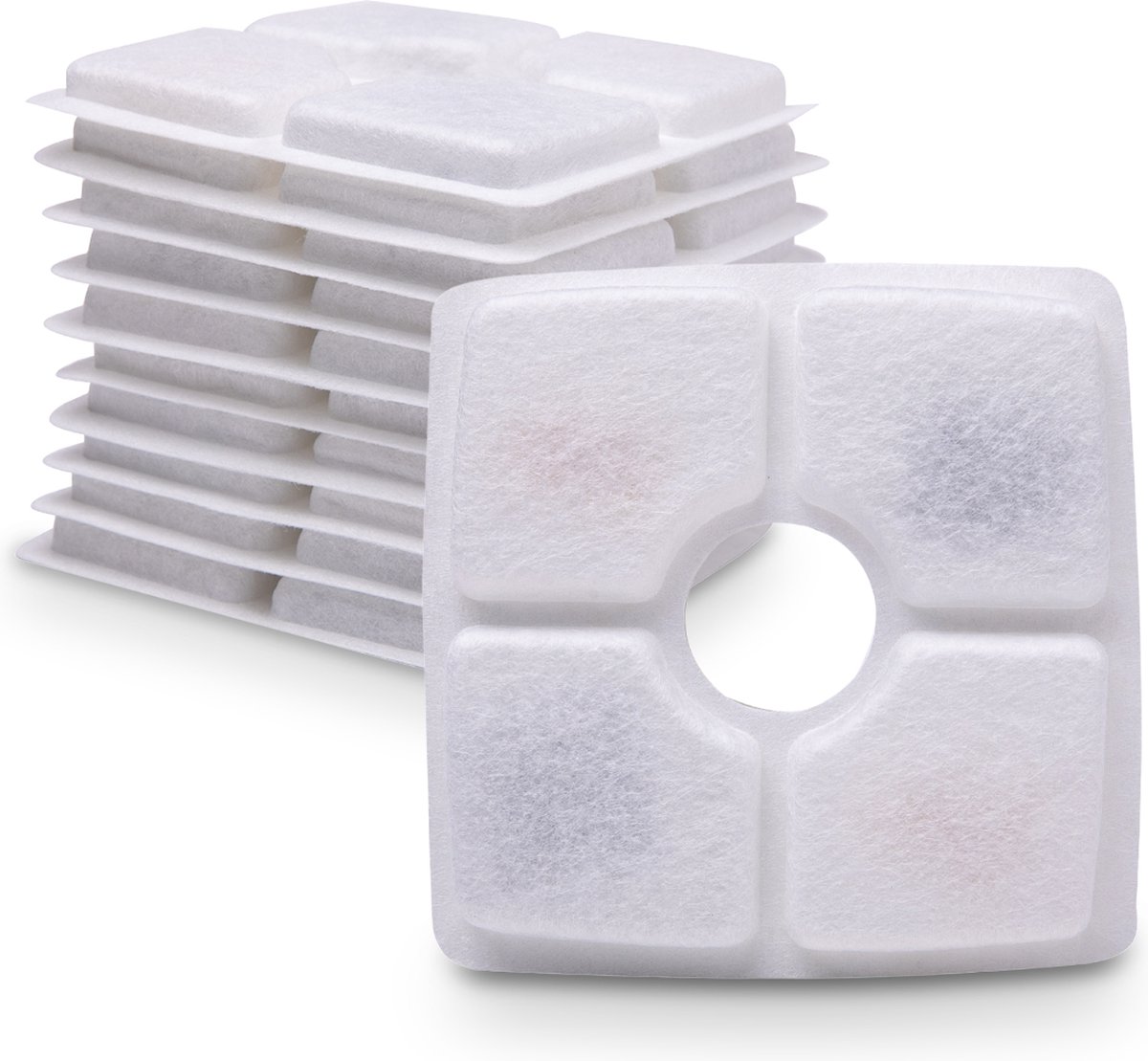 Purrr fect Drinkfontein Filters - 10 Koolstoffilter Kattenfontein - Universele Waterfontein Navulling set voor Hond en Kat
