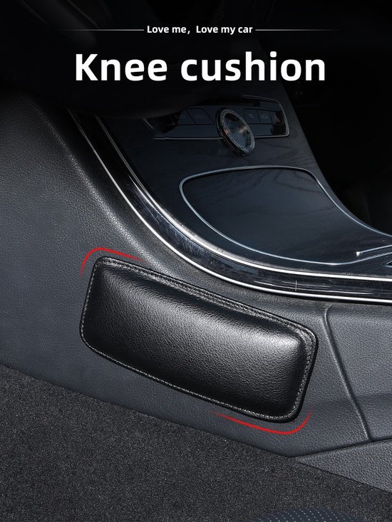 Coussin De Genou Pour Voiture – Confort Pour Les Longs Trajets – Protection Des Coudes Et Genoux – Installation Facile Avec Adhésif