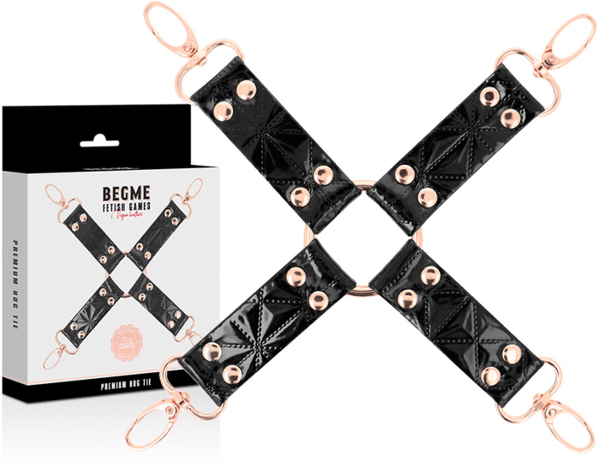 BEGME BLACK EDITION | Begme Black Edition Vegan Leather Hog Tie